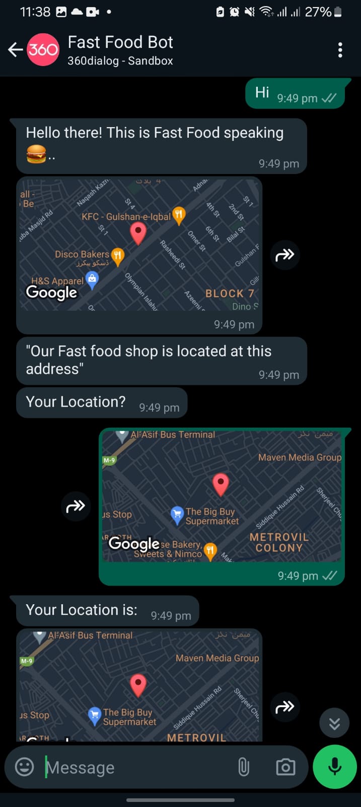 WhatsApp Bot for Fast Food Restaurants thumbnail 2