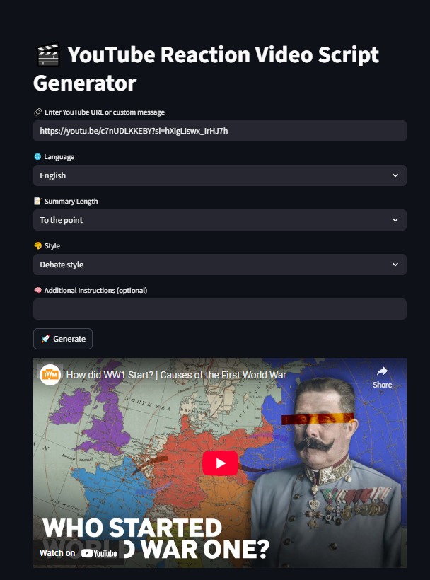 YouTube Reaction Video Assistant thumbnail 5