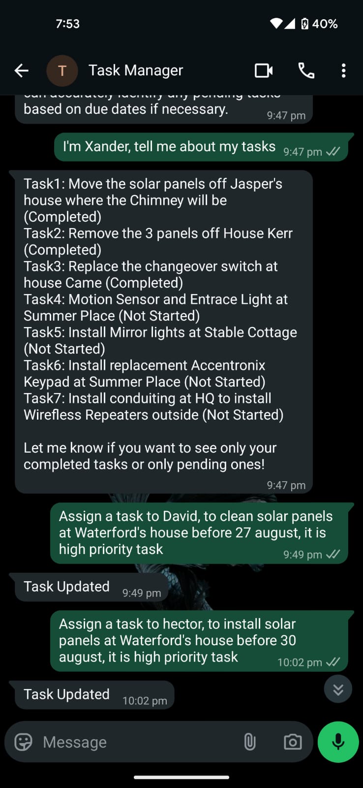 AI-Powered WhatsApp Task Scheduler & Workflow Manager thumbnail 3