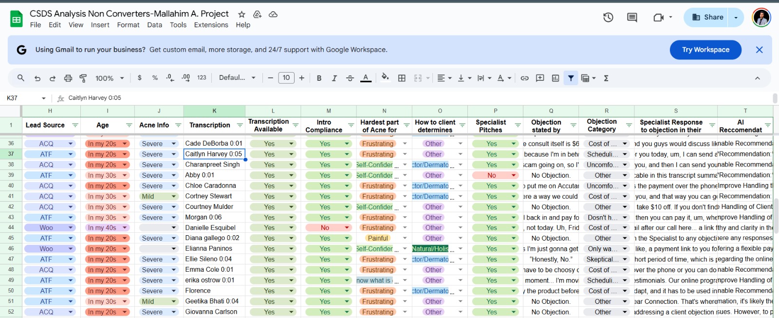 AI-Powered Call Transcript Insight Extraction & Sheets Integration thumbnail 3